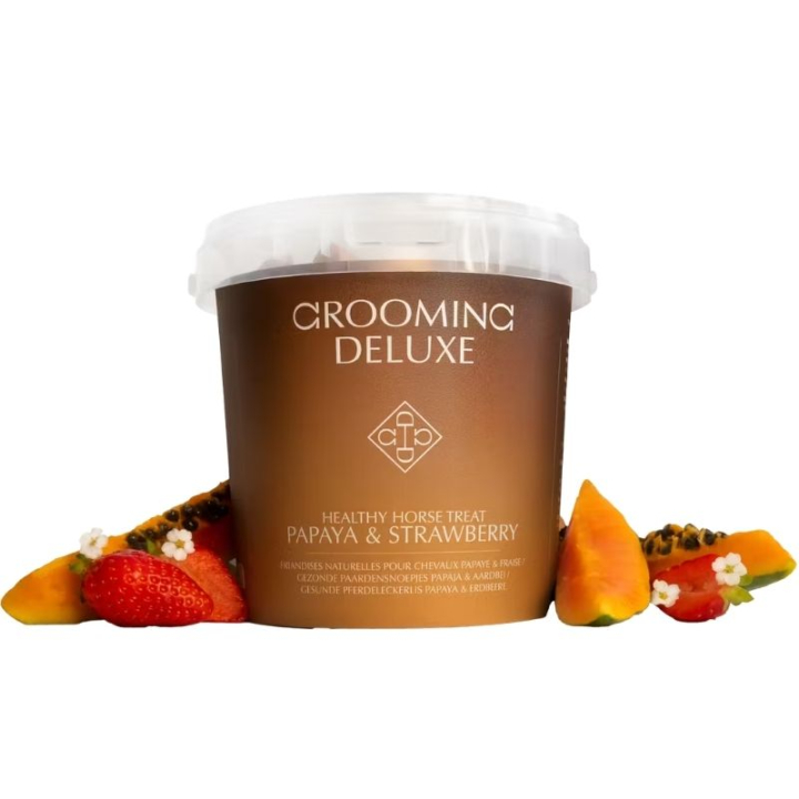 Friandises pour chevaux Healthy Horse Treats Papaya & Strawberry 500g dans le groupe Produits de soins / Friandises pour chevaux chez Equinest (52007PAP-500)