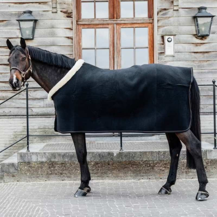 Couverture d'exposition Heavy Fleece Noir  dans le groupe Couvertures cheval / Couverture polaire & séchante chez Equinest (52148Sv_r)