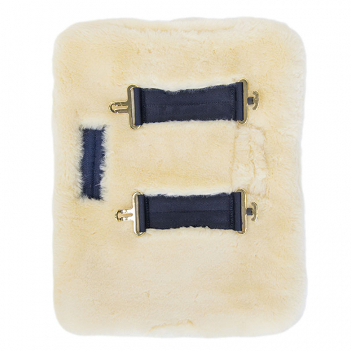Rallonge de poitrail Vegan Sheepskin 2 Buckles Nature dans le groupe Couvertures cheval / Accessoires pour couvertures chez Equinest (52184NAT-2)