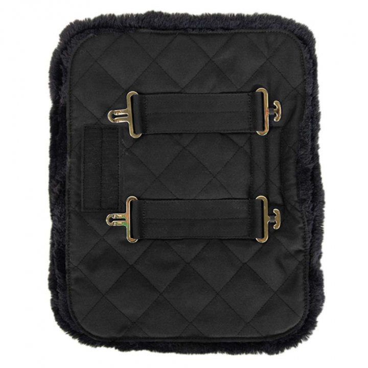 Rallonge de poitrail Quilted with Vegan Sheepskin Noir dans le groupe Couvertures cheval / Accessoires pour couvertures / Pièces de rechange chez Equinest (52186BA-2)