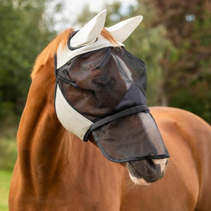 Bonnet anti-mouches Detachable Nose Beige dans le groupe Anti-mouches / Masques anti-mouches  chez Equinest (5240BE2BE_r)