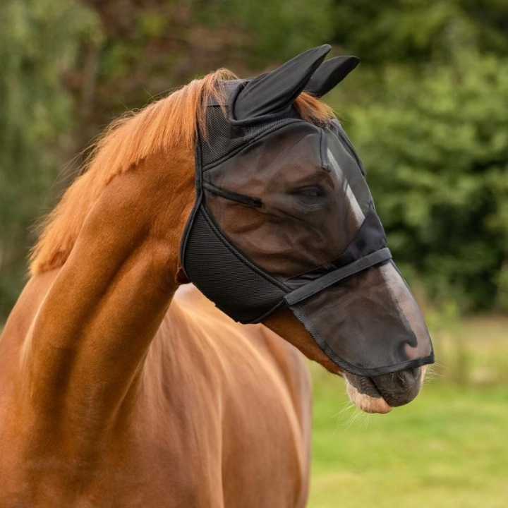 Bonnet anti-mouches Detachable Nose Noir dans le groupe Anti-mouches / Masques anti-mouches  chez Equinest (5240ZW2BA_r)
