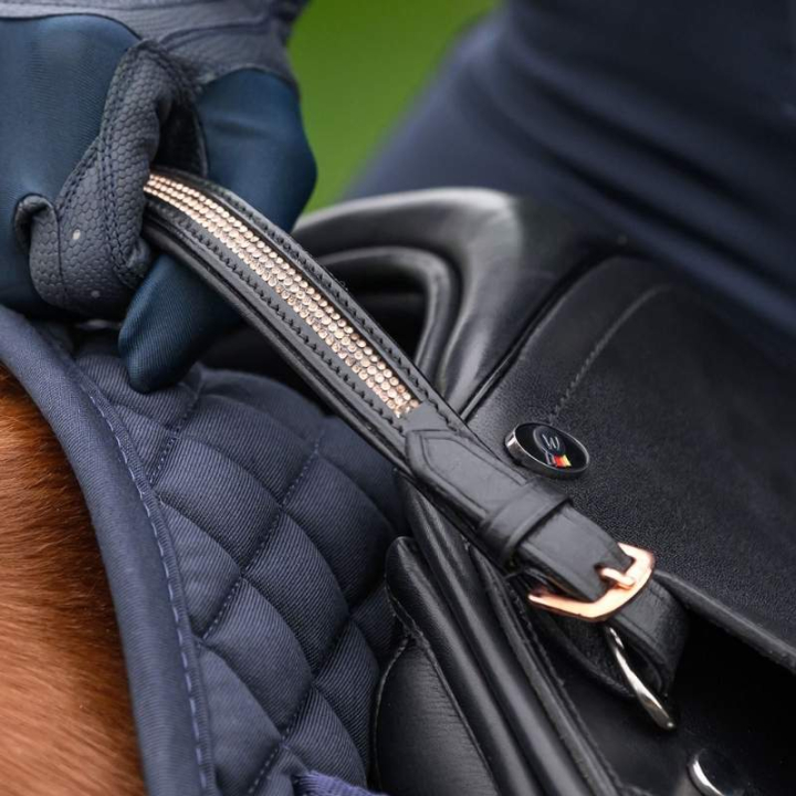 Poignée de selle Rhinestones Noir/Rose dans le groupe Équipement cheval / Accessoires / Poignées de selle chez Equinest (532602BAPI)