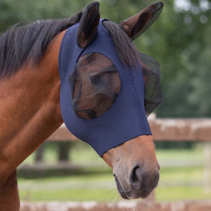 Bonnet anti-mouches Super Bug Bleu Marine dans le groupe Anti-mouches / Masques anti-mouches  chez Equinest (5344NA1nan_r)