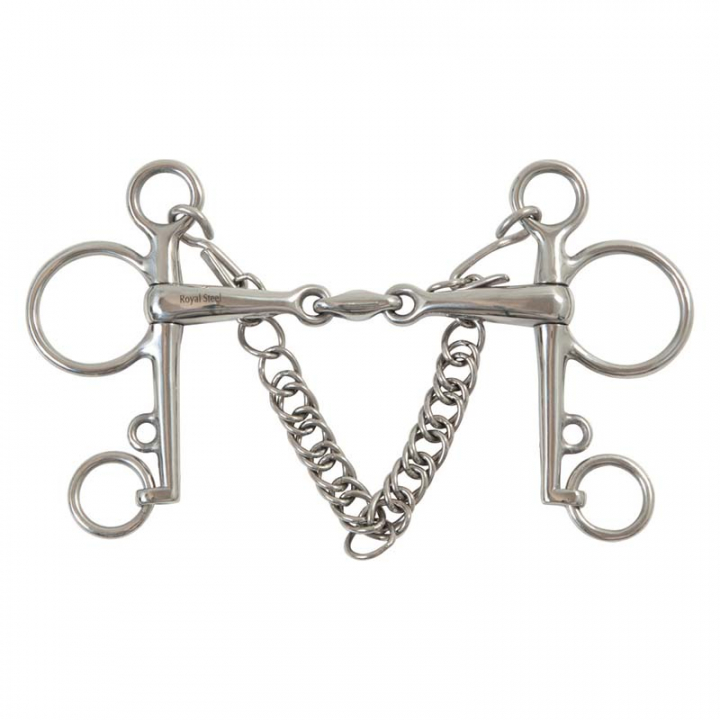 Mors Pelham double brisure HG dans le groupe Équipement cheval / Mors / Pelham chez Equinest (53521SI)