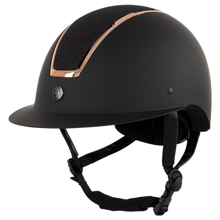 Casque d'équitation Omega Painted Glitter Noir/Roségold dans le groupe Équipement d'équitation / Casque d'équitation / Visière solaire chez Equinest (541033BA)