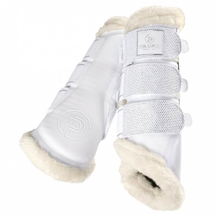 Guêtres Mesh EVO-Wool Platinum Pure Blanc dans le groupe Équipement cheval / Protège-jambes & Bandes de polo / Guêtres de dressage chez Equinest (555131663WH)