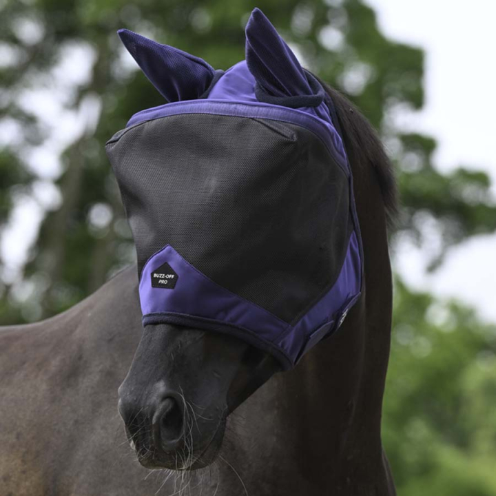 Bonnet anti-mouches Buzz-Off Pro Bleu marine/Noir dans le groupe Anti-mouches / Masques anti-mouches  chez Equinest (5760025NABA_r)
