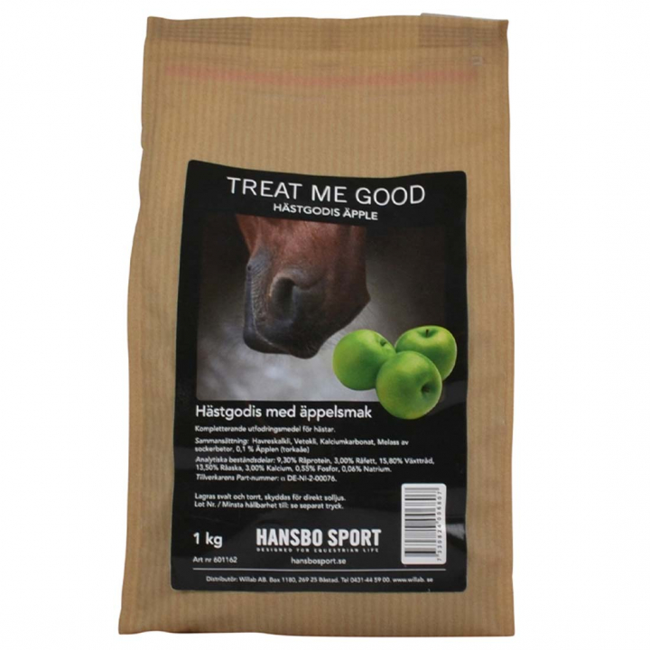 Friandises pour chevaux HS Treat Me Good Pomme 1kg dans le groupe Produits de soins / Friandises pour chevaux chez Equinest (601162AP-1000)
