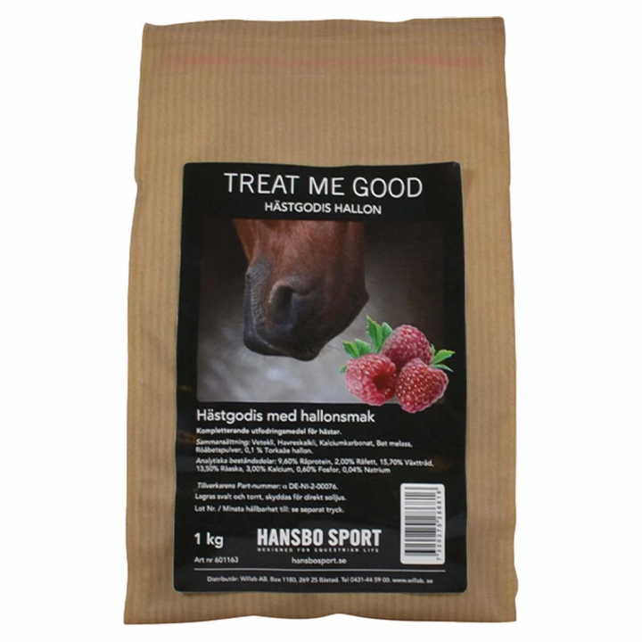 Friandises pour chevaux HS Treat Me Good Framboise 1kg dans le groupe Produits de soins / Friandises pour chevaux chez Equinest (601162RASP-1000)