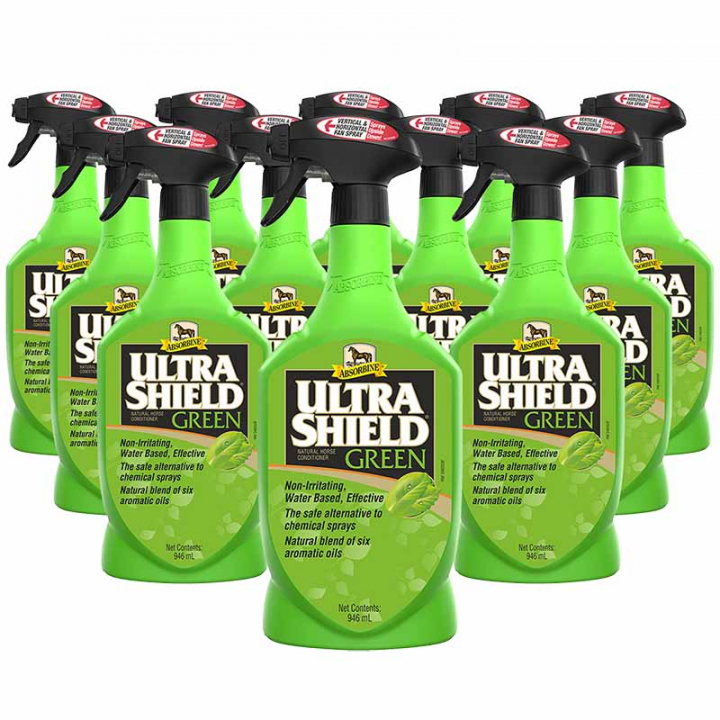 Spray estival UltraShield Green 946 ml, lot de 12 dans le groupe Anti-mouches / Produits anti-mouches cheval chez Equinest (601976-12P)