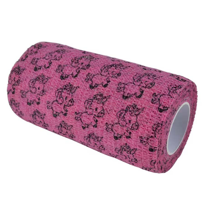 Bandage auto-adhésif Flex HS Élastique Licornes Rose dans le groupe Produits de soins / Soins des blessures & onguents / Pansements pour plaies chez Equinest (602962PI)