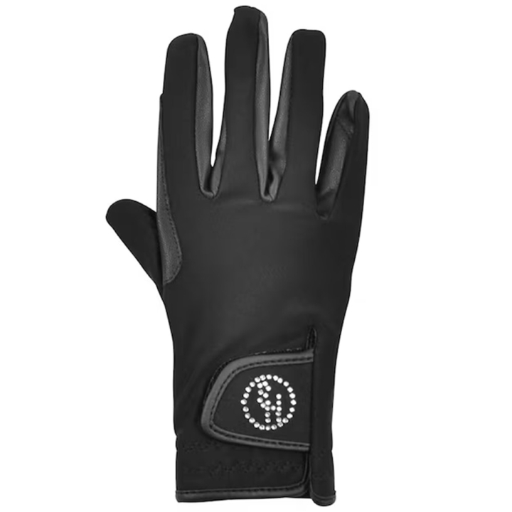 Gants d'équitation HS Diamond Touch Noir dans le groupe Vêtements d'équitation / Gants chez Equinest (603448BA_r)