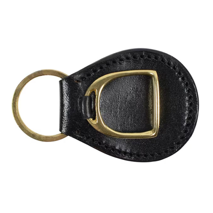 Porte-clés HS Stirrup Plate Noir/Or dans le groupe Vêtements d'équitation / Accessoires chez Equinest (603523BAGO)