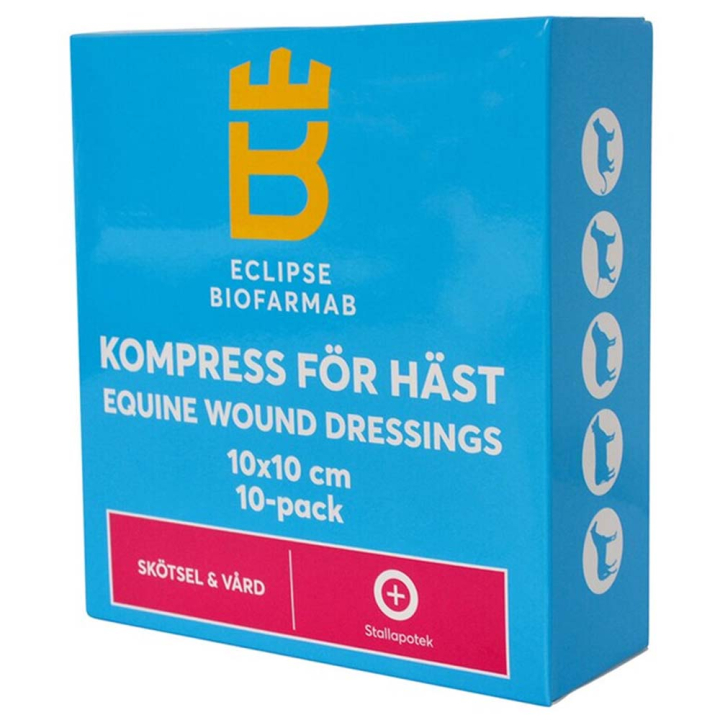 Compresse stérile pour cheval 10-pack Blanc 10x10 cm dans le groupe Produits de soins / Soins des blessures & onguents / Nettoyage de plaies & Pansements chez Equinest (603553WH-10x10)