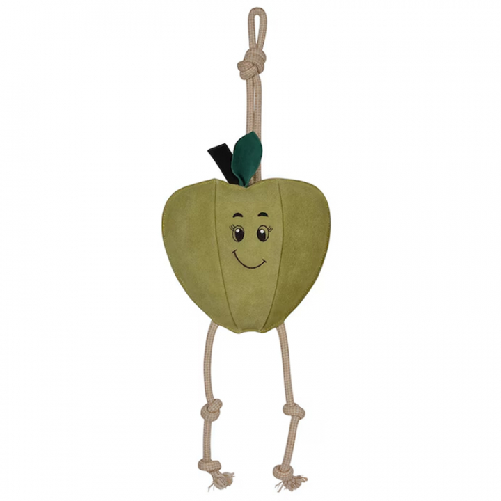 Jouet pour Cheval HS Pomme en Daim Vert dans le groupe Écurie & Pré / Jouets pour chevaux chez Equinest (603675)