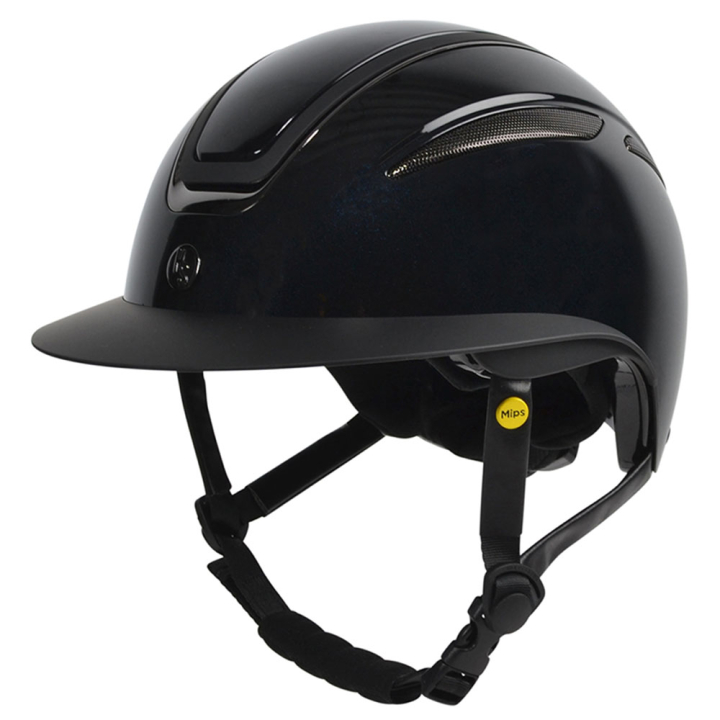Casque d'équitation HS MIPS Air Glossy Metal Noir dans le groupe Équipement d'équitation / Casque d'équitation / Casques MIPS chez Equinest (604177BA_r)
