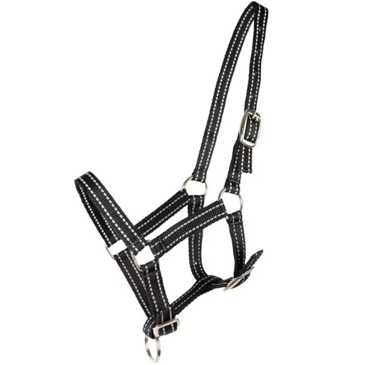 Licol pour poulain HS Reflective Noir dans le groupe Équipement cheval / Licols / Longes pour poulains chez Equinest (604734BA)