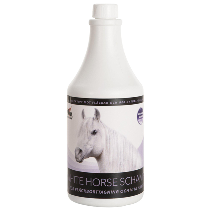 Shampooing pour chevaux gris White Horse 1L dans le groupe Produits de soins / Soin du pelage / Shampoing & Après-shampoing chez Equinest (604901-1)