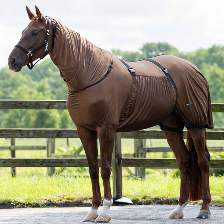 Couverture anti-eczéma UV-Resistant Marron dans le groupe Anti-mouches / Couvertures anti-mouches chez Equinest (6060BR105BR_r)