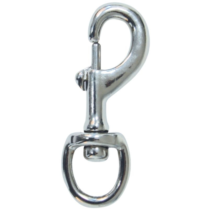 Mousqueton pour longe Snap Hook Argent dans le groupe Équipement cheval / Accessoires chez Equinest (611810SI)