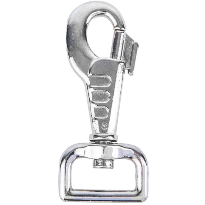 Mousqueton D-Ring Argent dans le groupe Écurie & Pré / Matériel pour l'écurie / Crochets & Porte-manteaux chez Equinest (611912SI)
