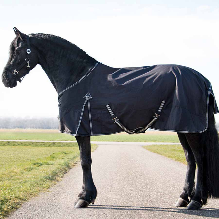 Couverture imperméable Big Neck 600D 0g Noir dans le groupe Couvertures cheval / Couvertures d'extérieur / Couvertures imperméables cheval chez Equinest (6124BA)