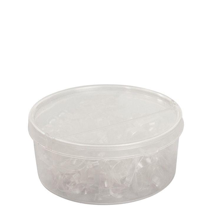 Élastique Silicone 250st Transparent dans le groupe Produits de soins / Élastiques & Noeuds pour la crinière chez Equinest (616409TR)