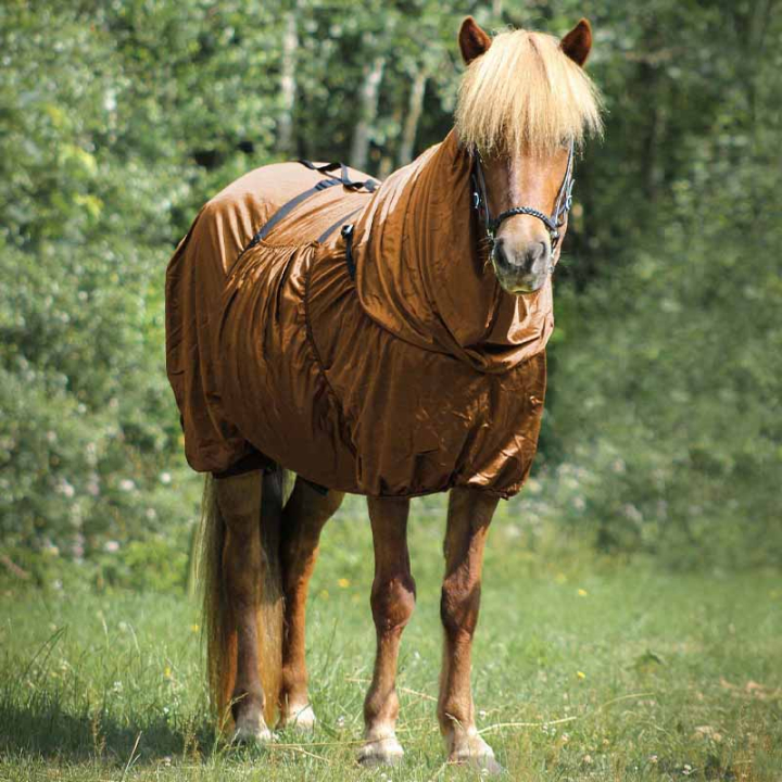 Couverture anti-eczéma Icelandic UV-Protection Bronze dans le groupe Anti-mouches / Couvertures anti-mouches chez Equinest (6212BRZ165BZ_r)
