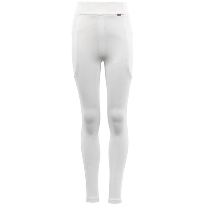 Collants d'équitation Enfant/Junior Bitterroot Silicone Full Seat Blanc dans le groupe Vêtements d'équitation / Pantalons d'équitation / Legging d'équitation chez Equinest (628146W00110WH_r)