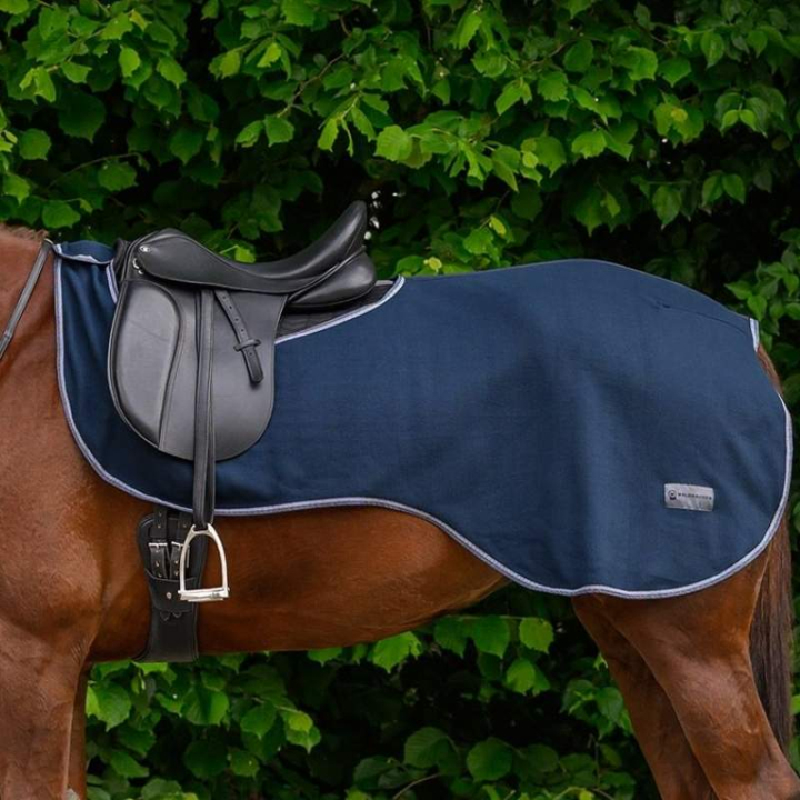 Couvre-rein Fleece Essential Bleu Marine dans le groupe Couvertures cheval / Couvertures de marcheur & couvre-reins chez Equinest (6320205PNA_r)
