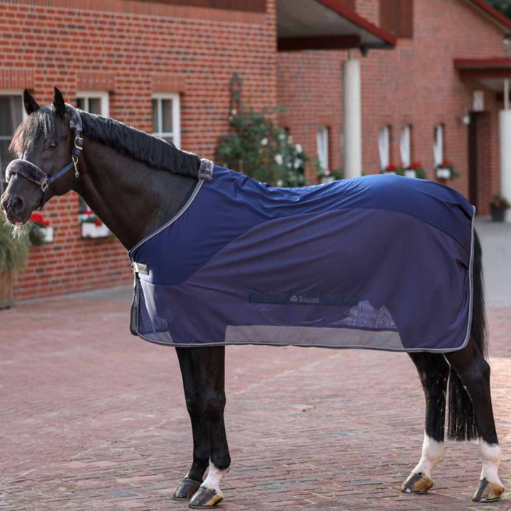 Couverture de sudation Show-Line Competition Cooler Bleu Marine dans le groupe Couvertures cheval / Couvertures rafraîchissantes chez Equinest (6572521NA_r)