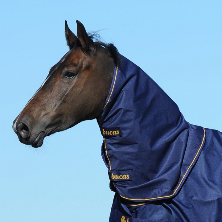Couvre-encolures Irish Combi Neck 50g Bleu Marinee/Or dans le groupe Couvertures cheval / Accessoires pour couvertures / Couvre-encolures chez Equinest (68305-22_M_r)
