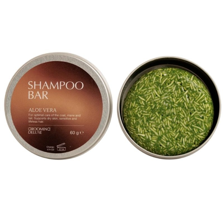 Shampoo Bar Aloe Vera 60g dans le groupe Produits de soins / Soin du pelage / Shampoing & Après-shampoing chez Equinest (72104ALO)