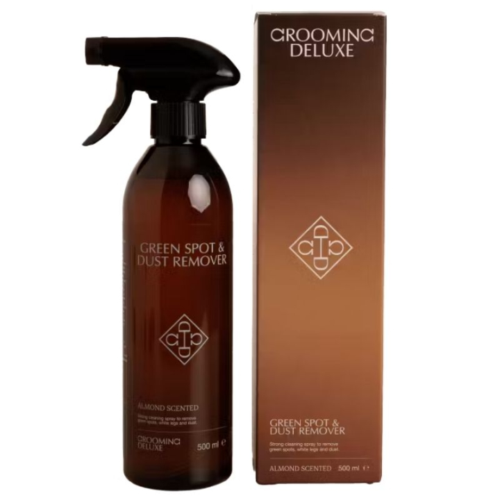 Shampooing sec Green Spot & Dust Remover Almond 500ml dans le groupe Produits de soins / Soin du pelage / Shampoing & Après-shampoing chez Equinest (72112BE-500)