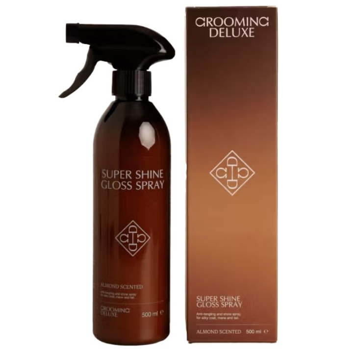 Brillance du pelage Super Shine Gloss Spray Almond 500ml dans le groupe Produits de soins / Soin du pelage / Brillant pour le pelage chez Equinest (72113BE-500)
