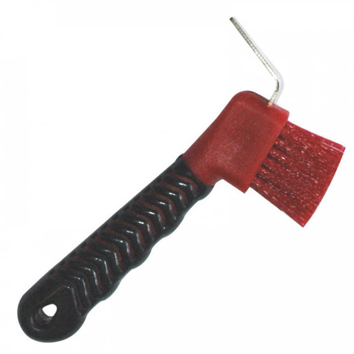 Raclette à sabots avec brosse HG Rouge/Noir dans le groupe Produits de soins / Cure-pieds chez Equinest (72185REBA)