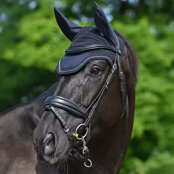 Bonnet Show-Line Bleu Marine dans le groupe Équipement cheval / Bonnet cheval chez Equinest (7317021NA_r)