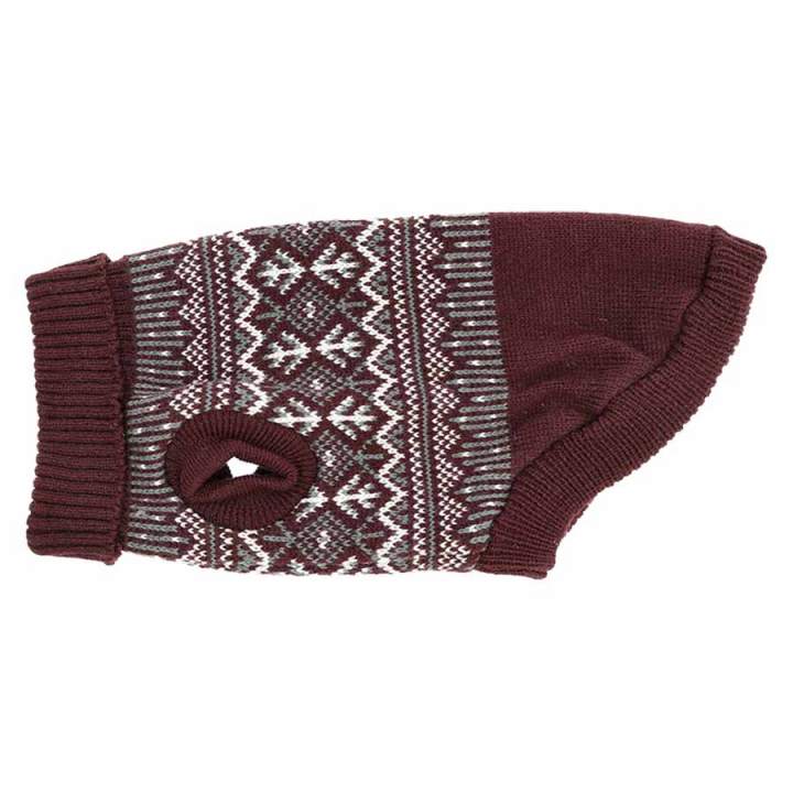 Pull pour chien Iselin Rouge vin  dans le groupe Chien / Manteaux et pulls pour chien chez Equinest (758937RE)