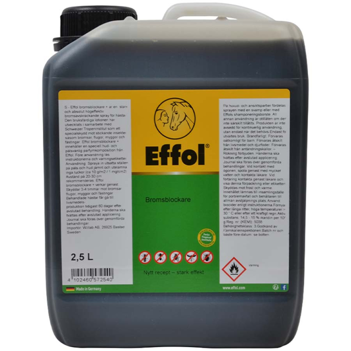 Spray anti-mouches Bromsblockare+ 2500ml dans le groupe Anti-mouches / Produits anti-mouches cheval chez Equinest (77820030-2500)
