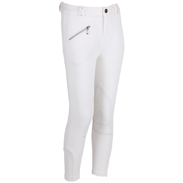 Pantalon d'équitation Enfant/Junior Basic Blanc dans le groupe Vêtements d'équitation / Pantalons d'équitation / Culottes d'équitation chez Equinest (8047WI98WH_r)