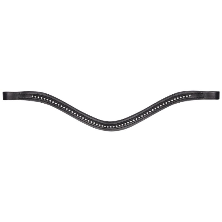 Frontal Diamond Curved Noir/Argent dans le groupe Équipement cheval / Briderie & Frontaux / Frontaux chez Equinest (8141301PBASI_r)
