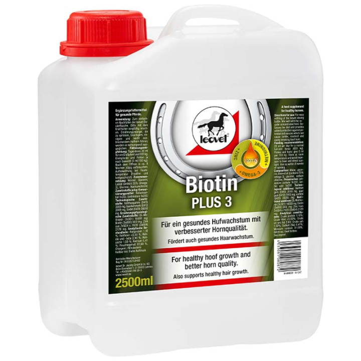 Biotin PLUS 3 2500ml dans le groupe Compléments alimentaires / Compléments alimentaires pour chevaux / Sabots chez Equinest (82188-2500)