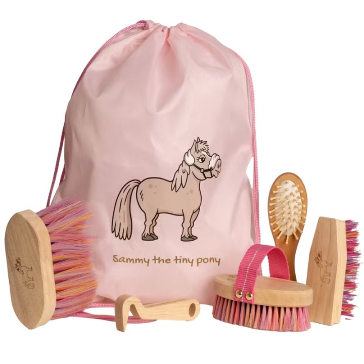 Ensemble de brosses Sammy Kids Rose dans le groupe Produits de soins / Brosses et étrilles chez Equinest (8221310SPI)