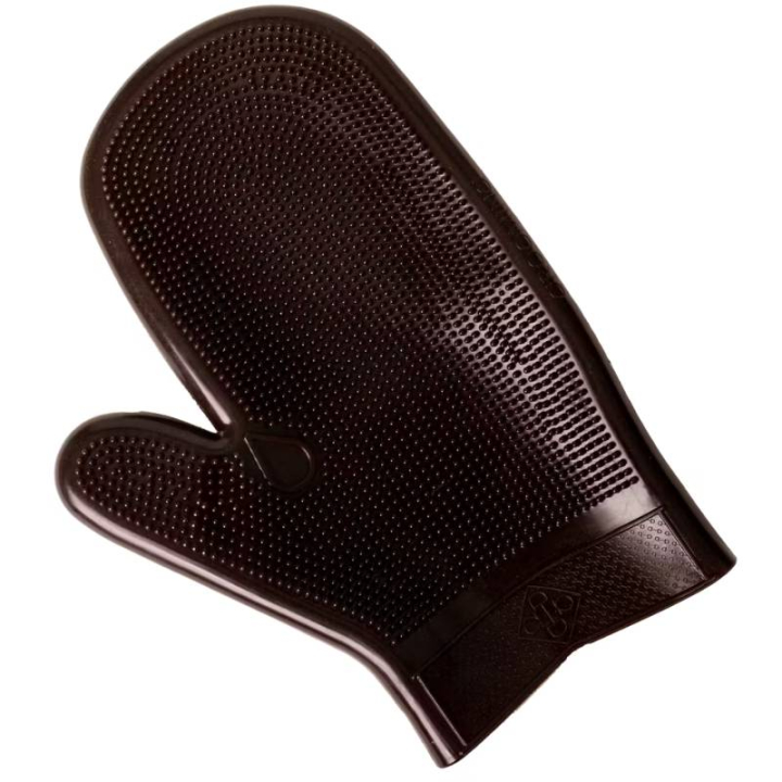Gant de pansage Rubber Marron dans le groupe Produits de soins / Brosses et étrilles / Gants de toilettage chez Equinest (8223805BR)