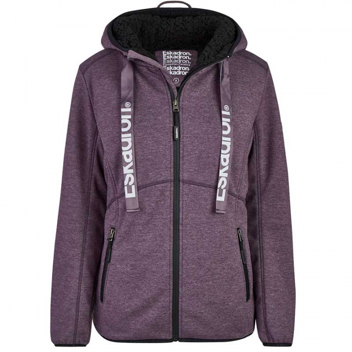 Hoody Zip Ruby Deepberry dans le groupe Vêtements d'équitation / Pulls chez Equinest (822684130Li_r)