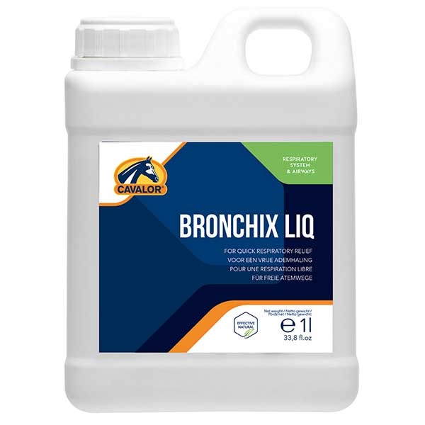 Bronchix liquide 1 L dans le groupe Compléments alimentaires / Compléments alimentaires pour chevaux / Respiration & Voies respiratoires chez Equinest (82697001)