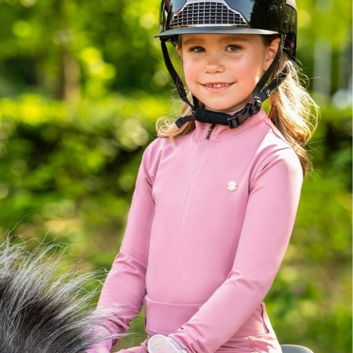 Haut d'équitation Enfant/Junior Lucky Start Rose dans le groupe Vêtements d'équitation / Pulls chez Equinest (8921SOPI98PI_r)