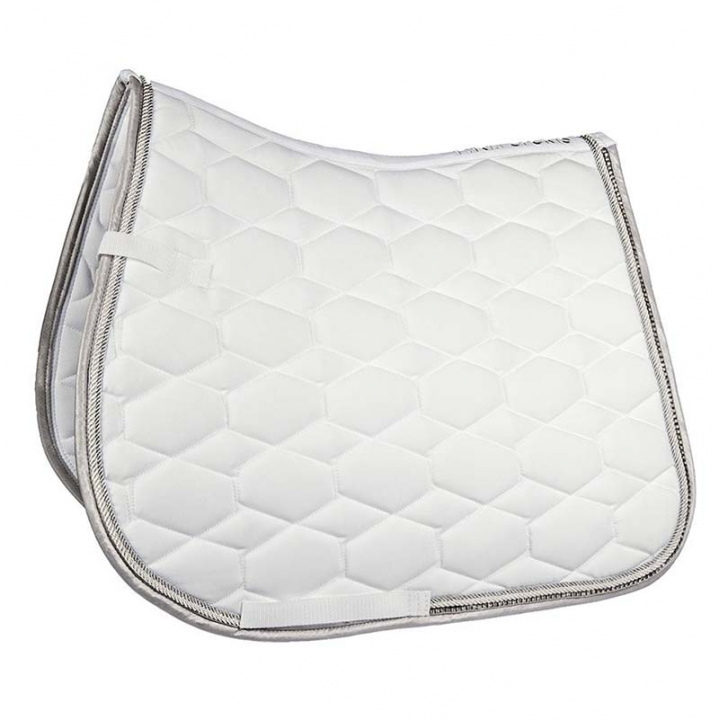 Tapis de dressage Crystal Fashion Blanc dans le groupe Équipement cheval / Tapis de selle / Tapis dressage chez Equinest (91521DrVi_r)