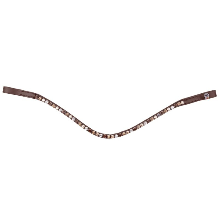 Frontal Glam X-Line Marron/Or/Argent dans le groupe Équipement cheval / Briderie & Frontaux / Frontaux chez Equinest (9579107PBGS_r)